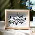 Bird Friends Sea Glass Framed Art - Oak - 6" X 8" - image 5