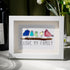 I Love My Family Bird Sea Glass Framed Art - White - 6" X 8" - image 5