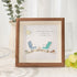 Beach Chairs Friends Sea Glass Framed Art - Walnut Brown - 8" X 8" - image 5