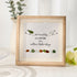 Our Friendship Is A Million Little Things Sea Glass Framed Art - Oak - 8" X 8" - image 5