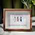 Sisters Are Best Friends Sea Glass Framed Art - Walnut Brown - 6" X 8" - image 4