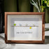 Dare to Be Different Cute Birds Sea Glass Framed Art - Walnut Brown - 6" X 8" - image 5