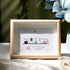 Bring Joy and Happiness to Your Space Sea Glass Framed Art - Oak - 6" X 8" - image 4