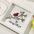 Always With You Cardinal Bird Sea Glass Framed Art - image 2
