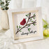 Always With You Cardinal Bird Sea Glass Framed Art - image 1