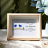 Laughs Memories and Friendship Birds Sea Glass Framed Art - Oak - 6" X 8" - image 0