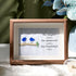 Laughs Memories and Friendship Birds Sea Glass Framed Art - Walnut Brown - 6" X 8" - image 4