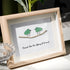 Thank You For Being A Friend Friendship Gift Sea Glass Framed Art - image 1