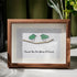 Thank You For Being A Friend Friendship Gift Sea Glass Framed Art - Walnut Brown - 6" X 8" - image 4