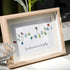 Christmas Light Bulbs Sea Glass Framed Art - image 1
