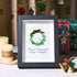 Christmas Wreath And Wreath Sea Glass Framed Art - Black - 8" X 6" - image 4