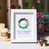 Christmas Wreath And Wreath Sea Glass Framed Art - White - 8" X 6" - image 5