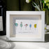 Wine is a panacea of all ill Sea Glass Framed Art - White - 6" X 8" - image 6
