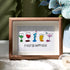 Cocktail Parties Happy Hour Sea Glass Framed Art - Walnut Brown - 6" X 8" - image 6
