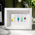 Cocktail Theme Sea Glass Framed Art - White - 6" X 8" - image 1