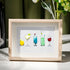 Cocktail Theme Sea Glass Framed Art - Oak - 6" X 8" - image 5