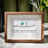 Handmade Friendship Quote With Birds Sea Glass Framed Art - Walnut Brown - 6" X 8" - image 5