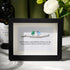 Handmade Friendship Quote With Birds Sea Glass Framed Art - Black - 6" X 8" - image 6