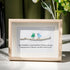 Handmade Friendship Quote With Birds Sea Glass Framed Art - Oak - 6" X 8" - image 1