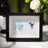 Mini Hummingbird And Flower Sea Glass Framed Art - Black - 6" X 8" - image 1
