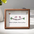 Always My Daughter Forever My Friend Sea Glass Framed Art - Walnut Brown - 6" X 8" - image 4