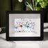 Cocktail Party Sea Glass Framed Art - Black - 6" X 8" - image 7