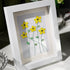 Handcrafted Yellow Flower Sea Glass Framed Art - image 3