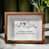 True Friends Quote With Birds Sea Glass Framed Art - Walnut Brown - 6" X 8" - image 1