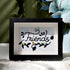 Bird Friends Sea Glass Framed Art - Black - 6" X 8" - image 1