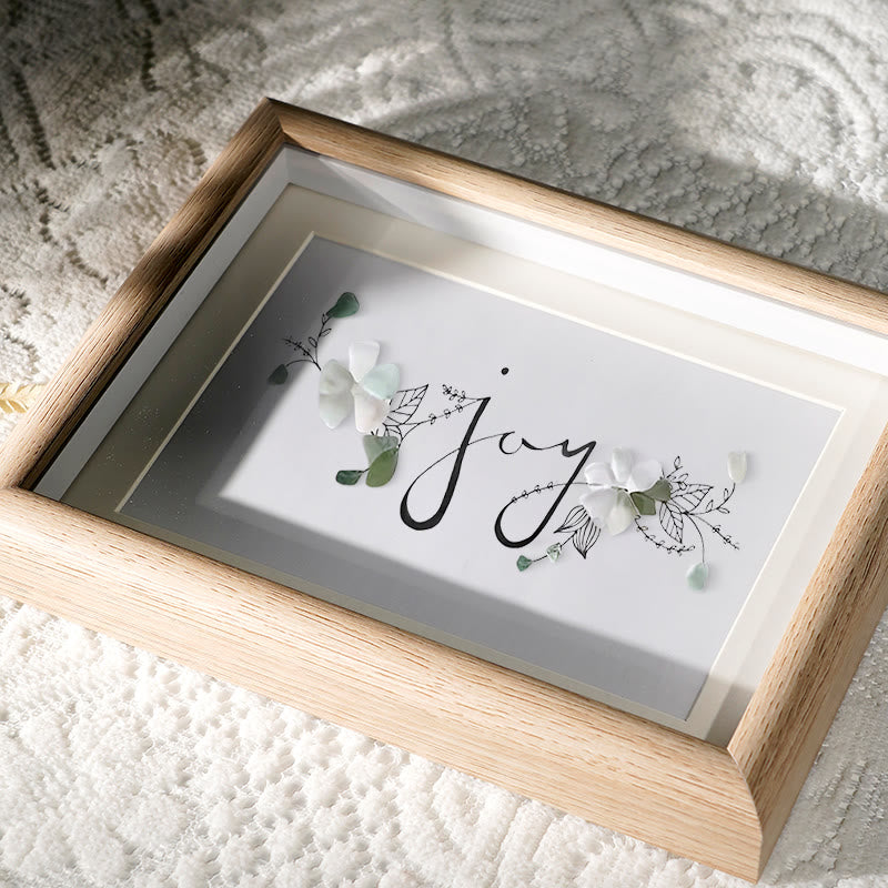 Let There Be Joy Sea Glass Framed Art - image 3