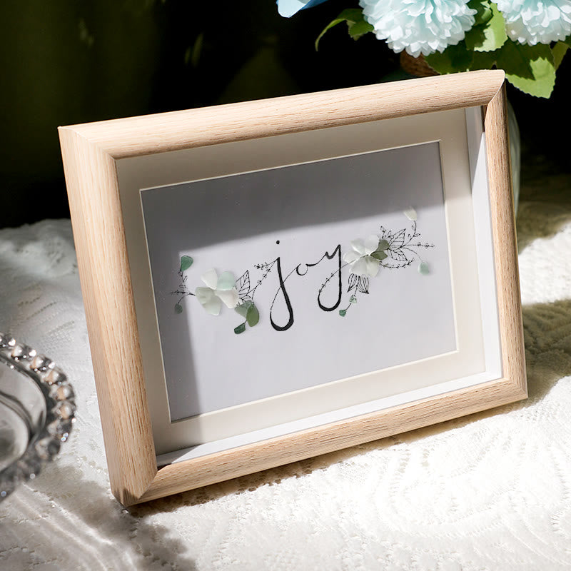 Let There Be Joy Sea Glass Framed Art - image 2