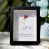 Flower For Mom Sea Glass Framed Art - Black - 8" X 6" - image 1