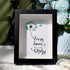 Every Dream Begins With A Wish Sea Glass Framed Art - Black - 8" X 6" - image 1