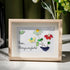 Bloom Where You Are Planted Sea Glass Framed Art - Oak - 6" X 8" - image 5