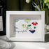 Bloom Where You Are Planted Sea Glass Framed Art - White - 6" X 8" - image 1