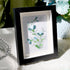 Green And White Fresh Flower Sea Glass Framed Art - image 2
