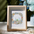 Family Birds In The Nest Sea Glass Framed Art - Oak - 8" X 6" - image 6