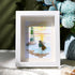 Couple Lighthouse Sunset Sea Glass Framed Art - White - 8" X 6" - image 5