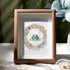 Birds On The Swing Sea Glass Framed Art - Walnut Brown - 8" X 6" - image 5