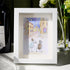 Propose On A Street Engagement Couple Sea Glass Framed Art - White - 8" X 6" - image 4
