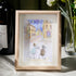 Propose On A Street Engagement Couple Sea Glass Framed Art - Oak - 8" X 6" - image 5