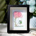 Couple On Swing Under A Love Tree Sea Glass Framed Art - Black - 8" X 6" - image 5