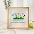 Flowers Are Like You Sea Glass Framed Art - Oak - 8" X 8" - image 5