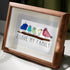 I Love My Family Bird Sea Glass Framed Art - image 2