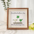 Four-leaf Clover Friendship Sea Glass Framed Art - Walnut Brown - 8" X 8" - image 7