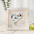 Love and Happiness Sea Glass Framed Art - White - 8" X 8" - image 1