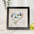 Love and Happiness Sea Glass Framed Art - Black - 8" X 8" - image 5