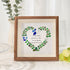 To Our Family Mom You Are The World Sea Glass Framed Art - Walnut Brown - 8" X 8" - image 7