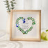 To Our Family Mom You Are The World Sea Glass Framed Art - Oak - 8" X 8" - image 6