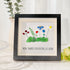 Mom Thanks For Helping Us Grow Sea Glass Framed Art - Black - 8" X 8" - image 1